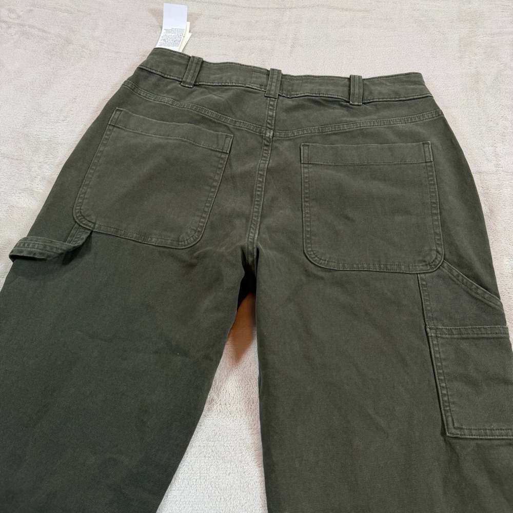 NEW Abercrombie & Fitch Mens 30x28 Athletic Loose Carpenter Pants Olive Green - Picture 3 of 12
